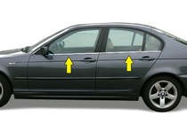 BMW 3-sarja E46 1998–2006 Ikkunalistat (ruostumaton teräs) kuva 2