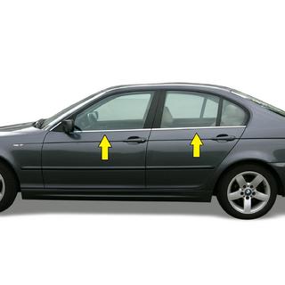 Ikkunalistat (ruostumaton teräs) BMW 3-sarja E46 1998–2006 kuva 2