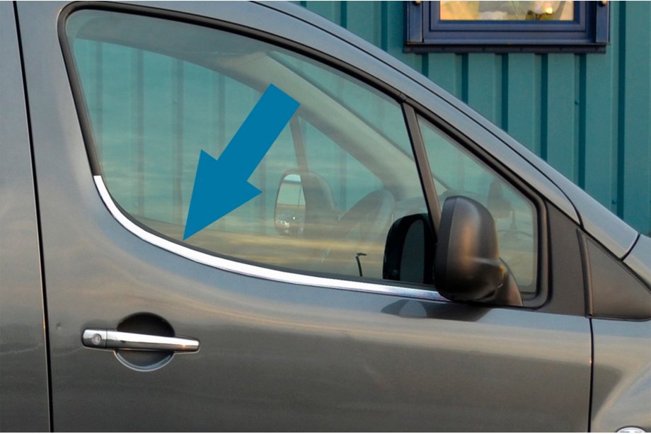 Citroen Berlingo 2008–2018 Ovien ikkunankehyslistat (RST) Image