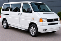 Volkswagen T4 Transporter 1990–2003 Sivukynnykset Allmond Grey (2 kpl, alumiini) Pitkä akseliväli kuva 1