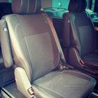 Volkswagen T5 Caravelle 2004–2010 Auton istuinsuojat (keinonahka ja kangas, Premium) Etuistuimet (1+1) kuva 6