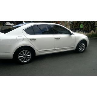 Täydellinen ikkunalistojen sarja (10 kpl, ruostumaton teräs) Skoda Octavia III A7 2013–2019 kuva 3
