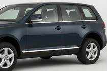 Volkswagen Touareg 2002–2010 Ikkunoiden alalistat (6 kpl, ruostumaton teräs) kuva 1