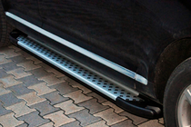 Volkswagen Touareg 2002–2010 Sivukynnykset Allmond Grey (2 kpl, alumiini) kuva 5