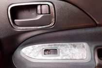 Mitsubishi Lancer 9 2004–2008 Kojelaudan paneelisuojat V1 (Meric) Alumiini kuva 4
