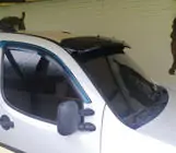 Fiat Doblo I 2001–2005 Tuulilasin visiiri (kiiltomusta, 5 mm) kuva 9