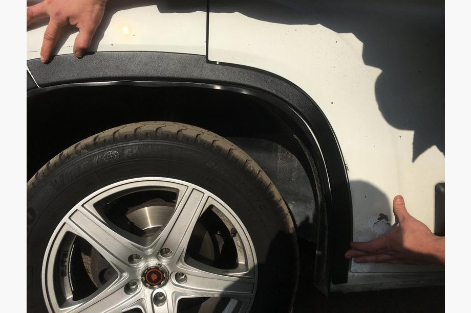 Citroen Jumper 2007–2025 Lokasuojan kaarilevikkeet (4 kpl, mustat) Metalliset Kuva 11