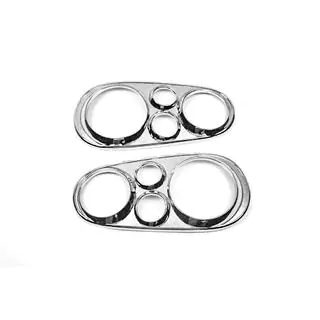 Ajovalojen kromikehykset V1 (2 kpl, muovi) Volkswagen Golf 4 1997–2006 kuva 3