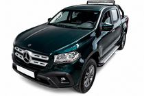 Mercedes X class 2017–2020 Allmond Grey -sivuporrassarja (2 kpl, alumiini) kuva 1