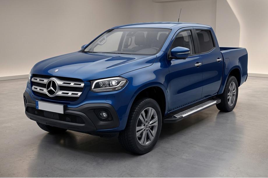 Mercedes X class 2017–2020 Line-sivuporrassarja (2 kpl, alumiini) Image