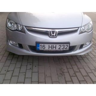 Etupuskurin lip-spoileri 2006-2009 (maalattava) Honda Civic Sedan VIII 2006–2011 kuva 2