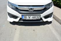 Honda Civic Sedan X 2016–2021 Etupuskurin kulmapalat (maalattavaksi) kuva 2