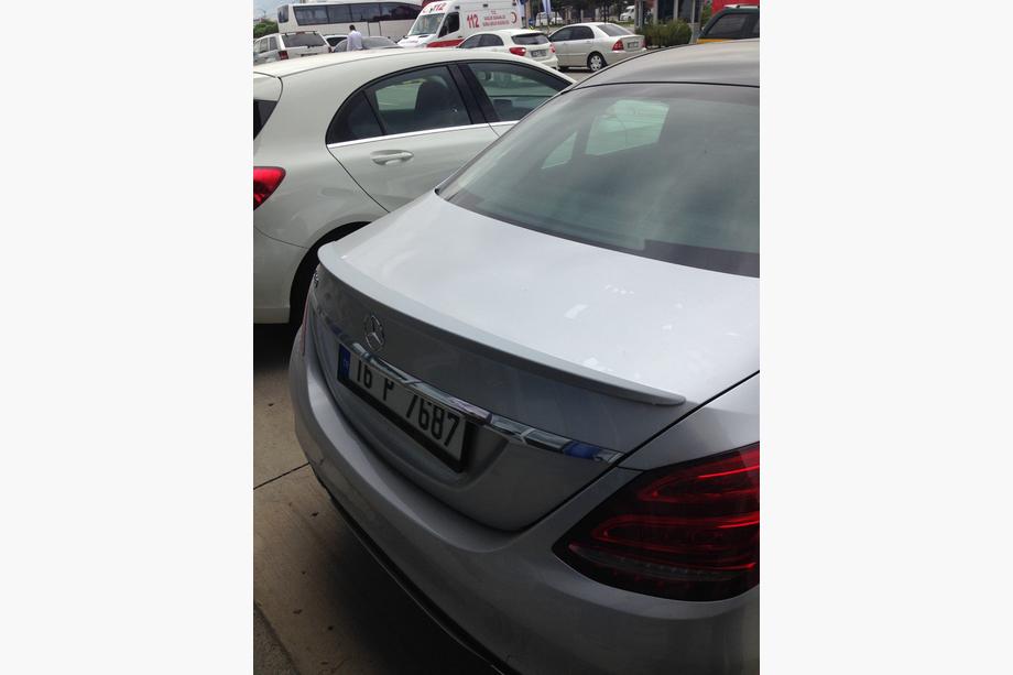 Mercedes C-сlass W205 2014–2021 Meliset-spoileri (maalattavaksi) Image