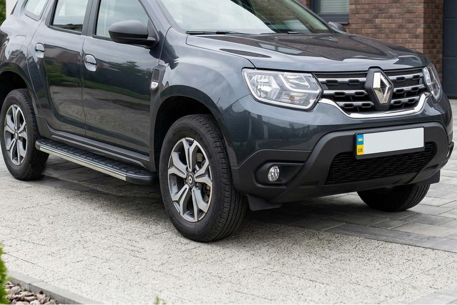 Dacia Duster 2018–2024 DURU-sivuastimet (2 kpl, alumiini) Image