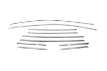 Ford Kuga/Escape 2013–2019 Ikkunalasin yläreunan listat (12 kpl, ruostumaton teräs) kuva 2