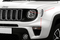 Jeep Renegade 2014– Kromilistat sivuvilkkuihin (2 kpl, ruostumaton teräs) kuva 1