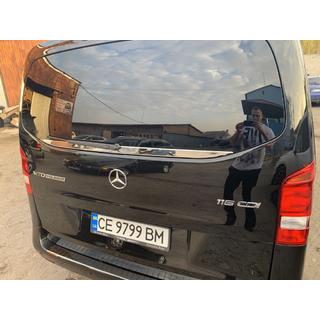 Takalasın reunalista (pieni lasi) (ruostumaton teräs) Mercedes Vito/V-class W447 2014– kuva 4