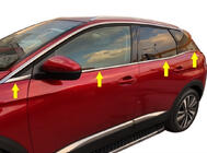 Peugeot 3008 2016–2023 Ikkunoiden alalistat (8 kpl, ruostumaton teräs) OmsaLine – italialainen ruostumaton teräs kuva 1