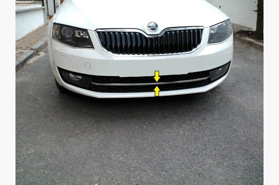 Skoda Octavia III A7 2013–2019 Etupuskurin suojalista 13-17 (ruostumaton teräs) Carmos - turkkilainen teräs Image