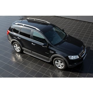 Sivukynnykset Tayga Black (2 kpl, alumiini) Chevrolet Captiva 2006–2019 kuva 1