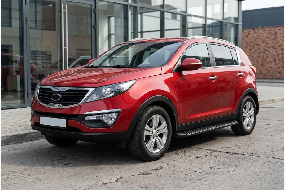 Kia Sportage 2010–2015 Tayga Black sivuaskelmat (2 kpl, alumiini) Image