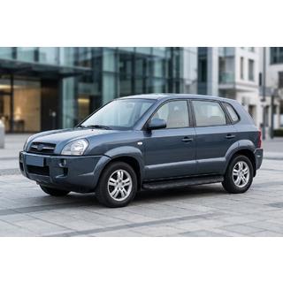 Tayga Black sivuaskelmat (2 kpl, alumiini) Hyundai Tucson JM 2004– kuva 1