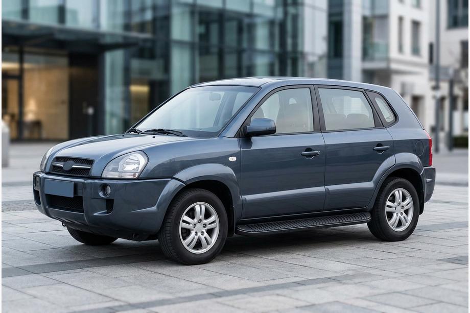 Hyundai Tucson JM 2004– Tayga Black sivuaskelmat (2 kpl, alumiini) Image