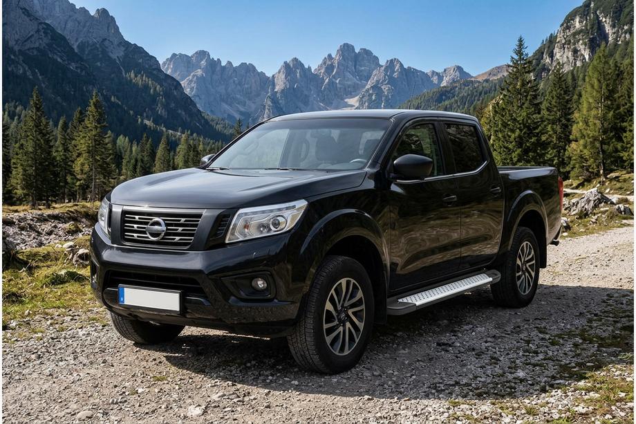 Nissan Navara/NP300 2016– Allmond Grey sivuportaat (2 kpl, alumiini) Image