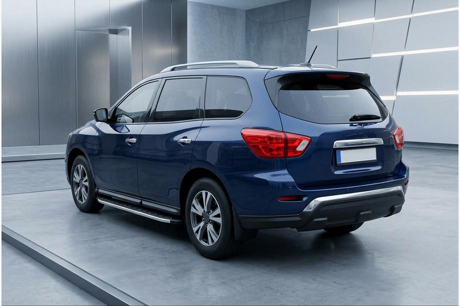 Nissan Pathfinder R52 2012–2021 Fullmond-sivuporrassarja (2 kpl, alumiini) Image