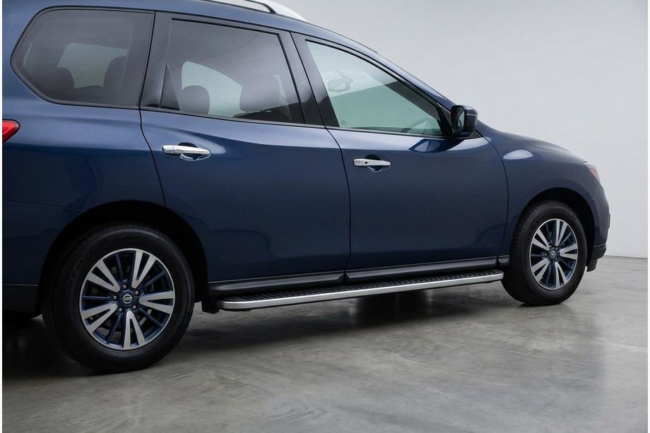 Nissan Pathfinder R52 2012–2021 Tayga Grey sivuporrassarja (2 kpl, alumiini) Image
