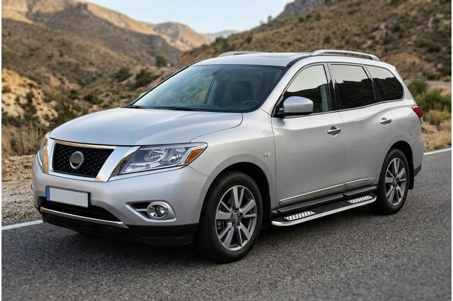 Nissan Pathfinder R52 2012–2021 Tayga V2 sivuastinlaudat (2 kpl, alumiini) Image