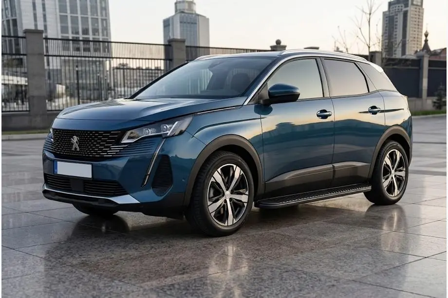 Peugeot 3008 2016–2023 Sivuaskelmat Tayga Black (2 kpl, alumiini) Image