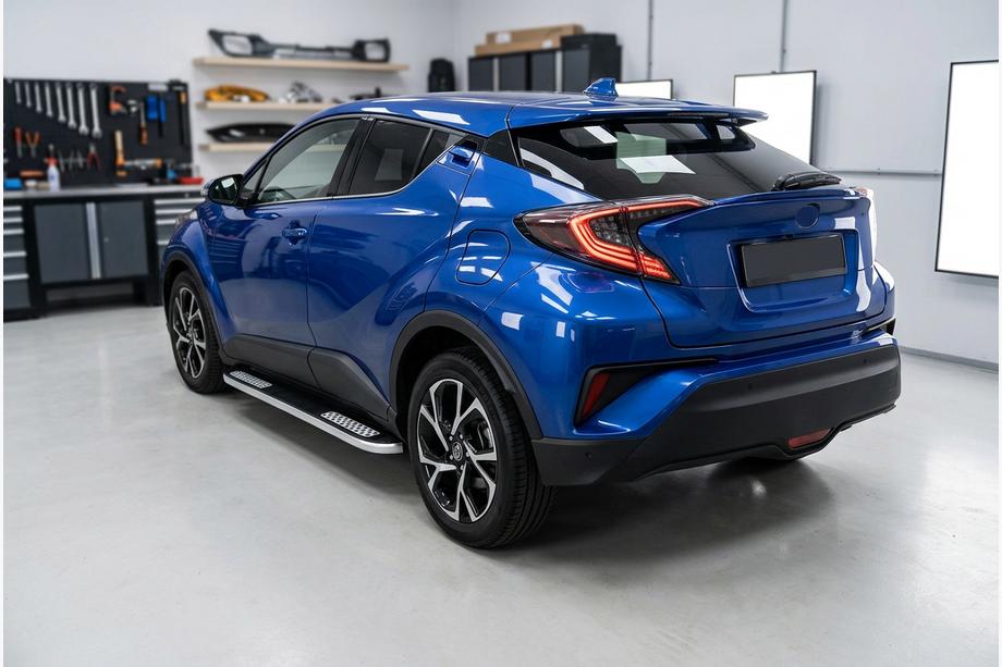 Toyota C-HR 2016–2023 Tayga V2 sivuportaat (2 kpl, alumiini) Image