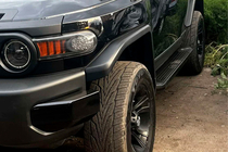 Toyota FJ Cruiser 2006–2022 Allmond Black sivuastinlaudat (2 kpl, alumiini) kuva 2