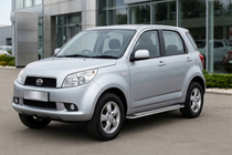 Daihatsu Terios 2006–2017 Maydos V2 sivuportaat (2 kpl, alumiini ↗ ruostumaton teräs) kuva 1