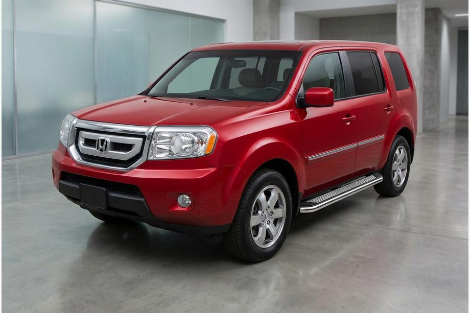 Honda Pilot 2008–2015 Maydos V2 sivuportaat (2 kpl, alumiini ↗ ruostumaton teräs) Kuva 1