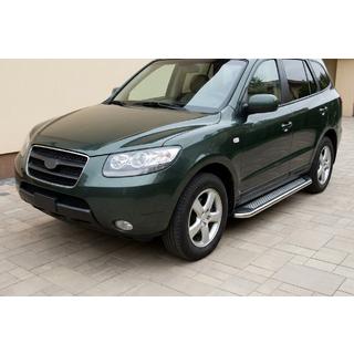 Maydos V2 sivuportaat (2 kpl, alumiini ↗ ruostumaton teräs) Hyundai Santa Fe 2 2006–2012 kuva 1