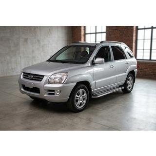 Maydos V2 sivuportaat (2 kpl, alumiini ↗ ruostumaton teräs) Kia Sportage 2004–2010 kuva 1