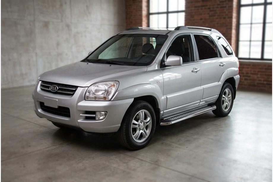 Kia Sportage 2004–2010 Maydos V2 sivuportaat (2 kpl, alumiini ↗ ruostumaton teräs) Image
