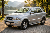 Kia Sorento I BL 2002–2009 Maydos V2 sivuportaat (2 kpl, alumiini ↗ ruostumaton teräs) kuva 1