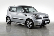 Kia Soul I 2008–2013 Maydos V2 sivuportaat (2 kpl, alumiini ↗ ruostumaton teräs) kuva 1