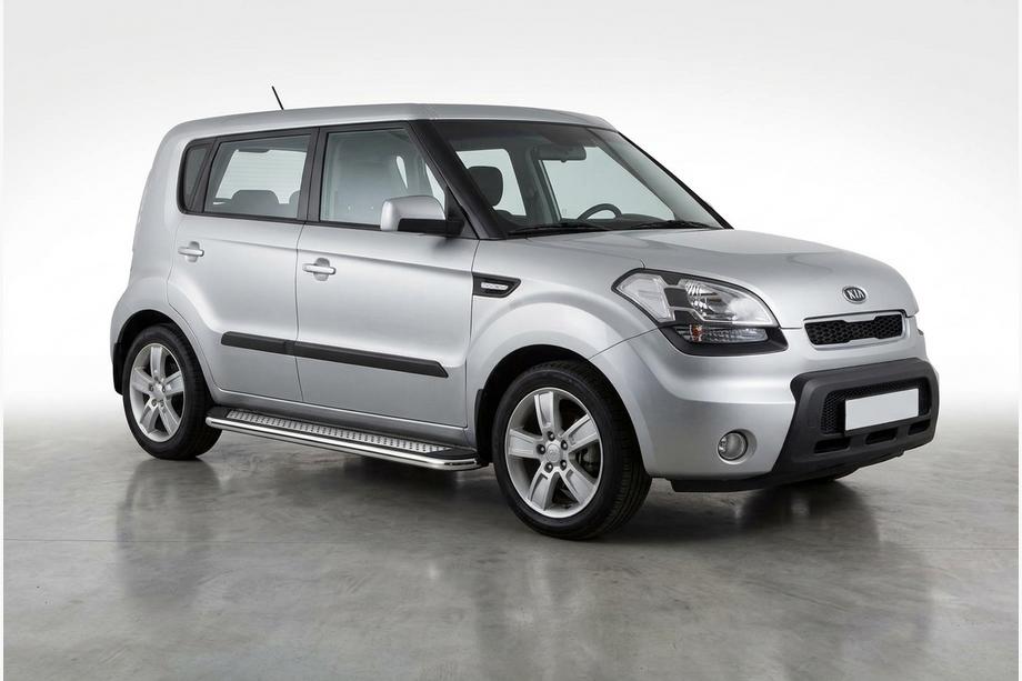 Kia Soul I 2008–2013 Maydos V2 sivuportaat (2 kpl, alumiini ↗ ruostumaton teräs) Image
