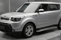 Kia Soul II 2013–2018 Maydos V2 sivuportaat (2 kpl, alumiini ↗ ruostumaton teräs) kuva 1