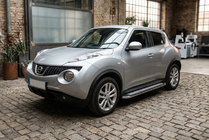 Nissan Juke 2010–2019 Maydos V2 sivuportaat (2 kpl, alumiini ↗ ruostumaton teräs) kuva 1