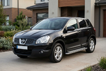 Nissan Qashqai 2007–2010 Maydos V2 sivuportaat (2 kpl, alumiini ↗ ruostumaton teräs) kuva 1