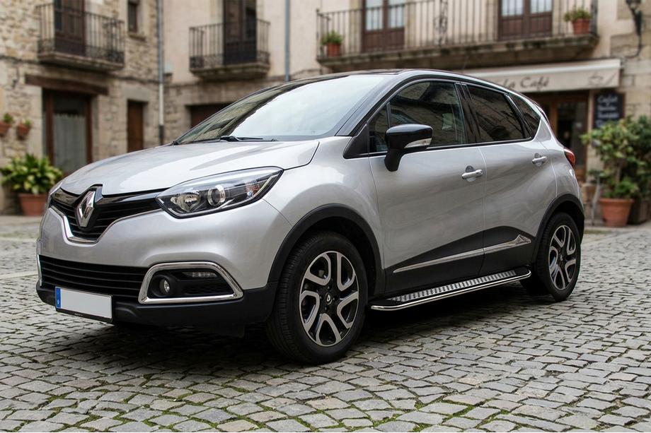 Renault Captur 2013–2019 Maydos V2 sivuportaat (2 kpl, alumiini ↗ ruostumaton teräs) Image
