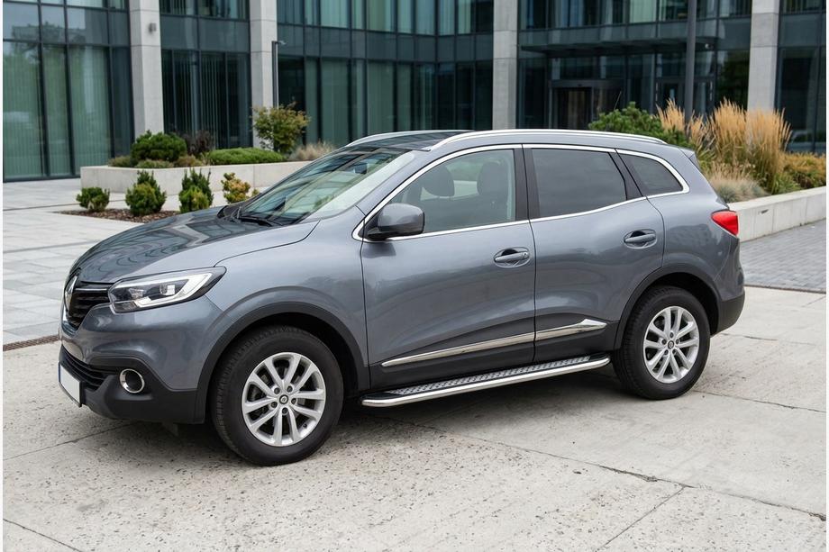 Renault Kadjar 2015–2022 Maydos V2 sivuportaat (2 kpl, alumiini ↗ ruostumaton teräs) Image