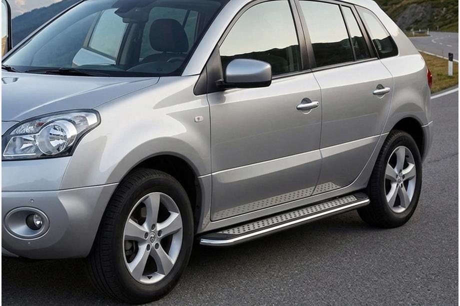 Renault Koleos 2008–2016 Maydos V2 sivuportaat (2 kpl, alumiini ↗ ruostumaton teräs) Image