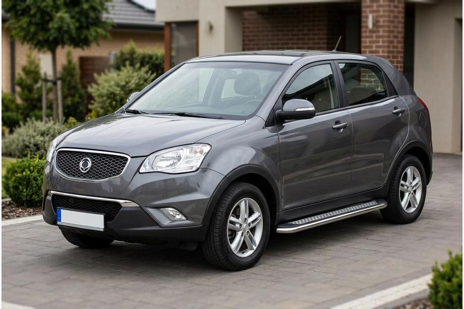 SsangYong Korando 2010–2019 Maydos V2 sivuportaat (2 kpl, alumiini ↗ ruostumaton teräs) Image