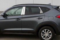 Hyundai Tucson TL 2016–2021 Pilarilistat (ruostumaton teräs) kuva 1